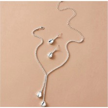 Mupte Jewelry Kolye Küpe Set