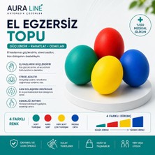 Aura Line 3'lü Set El Bilek Parmak Güçlendirme Egzersiz
