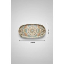 6'lı Toledo Oval Kayık Tabak 16X8,5CM Dijital Celest Rinart