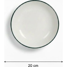 6'lı Venue Çukur Tabak 20.4cm Rim Yeşil Rinart