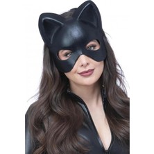 Munico 2 Adet Unisex Yetişkin Kedi Gözü Göz Maskesi Maskeli Balolara Uygun Kitkat Parti Club Uygun Maske