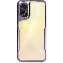 Tedar Oppo A38 Kılıf Boyi Silikon Kapak - Derin Mor Najmaddin