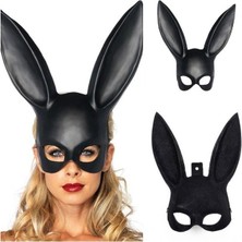 Munico 2 Adet Fshion Tavşan Maskeli Balo Maskesi Seksi Tavşan Uzun Kulaklar Karnaval Cadılar Bayramı Parti
