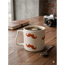 Eylül Design Gentleman’s Brew Lüks Kupa Bardak Bıyık Baskılı Seramik Kupa