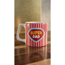 Eylül Design Super Dad Kupa Bardak Babalar Günü Hediyesi Lüks Kupa Kahve Mug