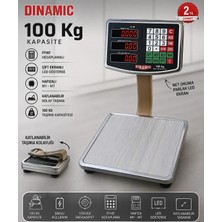 Premini 100 kg Kapasiteli, Hassasiyetli, Katlanabilir, Uzun Pil Ömrü, Çift LED Ekranlı Terazi