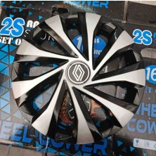 Yk 14 Inç Renault Symbol / Clio / Megane Uyumlu Jant Kapağı 4'lü Takım Amblem Hediyeli
