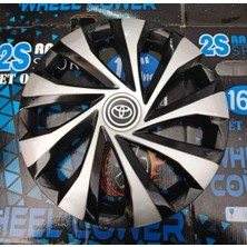 Yk 14 Inç Toyota Corolla / Yaris / Avensis / Auris Uyumlu Jant Kapağı 4'lü Takım Amblem Hediyeli
