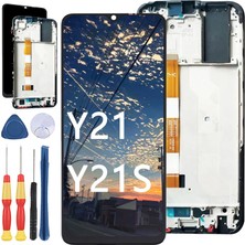 Vivo Y21 Y21S LCD Ekran Dokunmatik Full Çıtalı