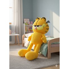 Empressco Garfield Peluş Oyuncak 75 cm Büyük Boy Lisanslı Görünümlü Yumuşak Peluş Kedi