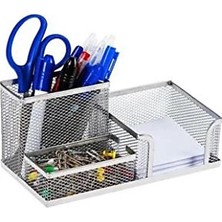 Jokey Kırtasiye 3 Bölmeli Metal Perforeli Organizer (Gümüş)