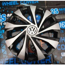 Yk 13 Inç Volkswagen Polo / Golf Uyumlu Jant Kapağı 4'lü Takım Amblem Hediyeli