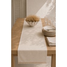 Typoniq Attitude Included Riviera %100 Pamuk Runner Ekru 50X150 cm