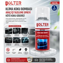 BOLTER CHEMİCAL PRODUCTS 150 ml Klima Koku Bombası Araç Içi Tazeleme Spreyi Kötü Koku Giderici (1 Adet)