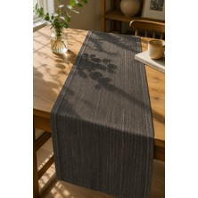 Typoniq Attitude Included Terra Premium Keten Görünümlü Antrasit Runner 40X140 cm