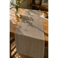 Typoniq Attitude Included Terra Premium Keten Görünümlü Açık Kahve Runner 40X140 cm