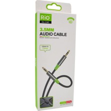 Rio Battery Solgun Rio 3,5mm Aux To Aux Kablo Şık ve Dayanıklı Tasarımı Ile