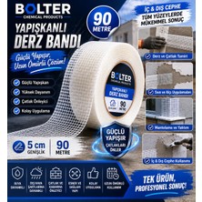 BOLTER CHEMİCAL PRODUCTS BOLTER Yapışkanlı Derz Bandı 90 Metre 5 cm Genişlikte Yüksek Dayanım ve Kolay Uygulama Özellikli