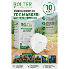 10 Adet Solunum Koruyucu Toz Maskesi Ventilsiz Toz Maskesi