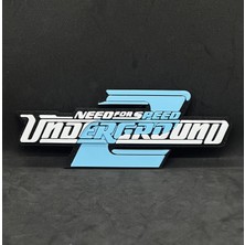 Goka 3D Craft Need For Speed (Nfs) Underground 2 Temalı 3D Duvar Dekoru - 18 cm Slim Versiyon (Çift Taraflı Bantlı)
