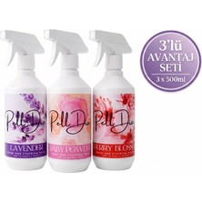 PellDio Sprey Lavender 500ML x 1 Cherry Blossom 500ML X1 Baby Powder Sprey 500ML  Karışık Set1