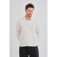 Redline Bond Keten Oversize Rahat Kalıp Premium Kumaş Basic Gömlek