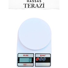 Premini Hassas Dijital Mutfak Tartısı, 10 kg Kapasiteli ve 2 Pil ile Kullanım