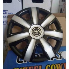 Yk 14 Inç Toyota Corolla / Yaris / Auris / Avensis Uyumlu Jant Kapağı 4'lü Takım Amblem Hediyeli
