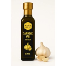Kent Bahçesi Sarımsak Yağı 250 ml - Soğuk Sıkım Analizli, %100 Saf Doğal Katkısız, Garlic Oil
