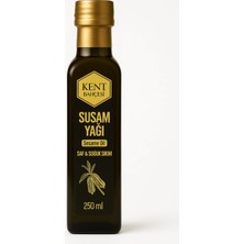 Kent Bahçesi Susam Yağı 250 ml - Soğuk Sıkım, %100 Saf Doğal Katkısız, Sesame Oil