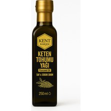 Kent Bahçesi Keten Tohumu Yağı 250 ml - Soğuk Sıkım, %100 Saf Doğal Katkısız, Flax Seed Oil
