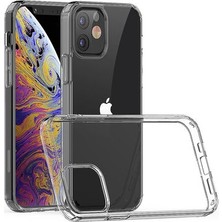 Tele Shop iPhone 12 Mini Tam Koruma Sağlayan Şeffaf Liora Silikon Kılıf