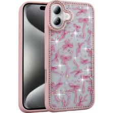 Tele Shop iPhone 16 Premium Glitter Mini Figürlü Taşlı Telefon Kılıfı Mlk/azra