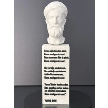 Gragold3 Design Yunus Emre Büstü - Altında Şiir Yazılı Anlamlı Tasarım