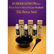 Biomagic 8.72 Açık Küllü Kumral Organik Içerikli Amonyaksız Kalıcı Kokusuz Saç Boyası 3boya 3oksidan Boya Fırçası ve Boya Tası Hediyeli