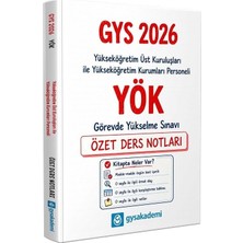 Data 2026 Gys Yök Yükseköğretim Kurumları Personeli Özet Ders Notları Görevde Yükselme Data Yayınları