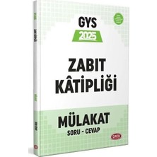Data 2025 Zabıt Katipliği Mülakat Sınavına Hazırlık Soru-Cevap Kitabı Data Yayınları