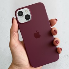 Pronorth IPhone 13 - 14 Uyumlu Kılıf Logolu Lansman Soft Yumuşak Içi Kadife Silikon Kapak