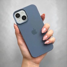 Pronorth Iphone 15 Uyumlu Kılıf Logolu Lansman Soft Yumuşak Içi Kadife Silikon Kapak