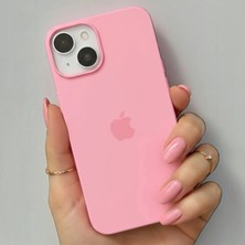 Pronorth IPhone 13 - 14 Uyumlu Kılıf Logolu Lansman Soft Yumuşak Içi Kadife Silikon Kapak