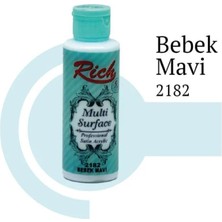 Blueb Rich Multi Surface 2182 Bebek Mavi Akrilik Boya 120 cc