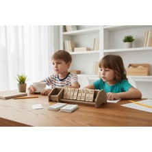 Belirtilmemiş Montessori Ahşap Çarpım Tablosu Öğrenme Seti - Eğitici Matematik Oyuncağı Çocuklar Için