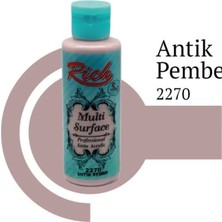Blueb Rich Multi Surface 2270 Antik Pembe Akrilik Boya 120 cc