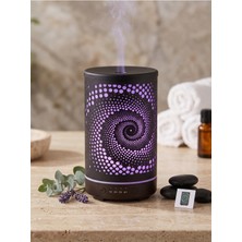 Premini Ahşap Aromaterapi Difüzörü, 7 Renk LED Işıklı, 200ML Uçucu Yağ Makinesi
