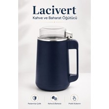Yenilig Lacivert Kahve ve Baharat Öğütücü – Paslanmaz Çelik Bıçaklı Elektrikli Kahve Değirmeni, Pratik Mutfak Öğütücü Lacivert