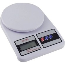 Premini Dijital Hassas Terazi 10 Kg, LCD Ekran, Dara Özellikli, Beyaz Renk