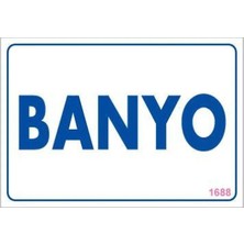 Blueb Banyo Uyarı Levhası 17,5X25 KOD:1688