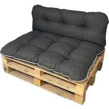 SİTEHOME Kalorifer Önü ve Yer Minderi Ikili Takım Antrasit Gri 100X60CM