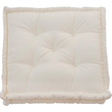 SİTEHOME Fransız Yer Minderi 60X60 Puf Krem