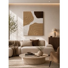 3 Boyutlu Dalga Desenli Dokulu Pinterest Kanvas Tablo